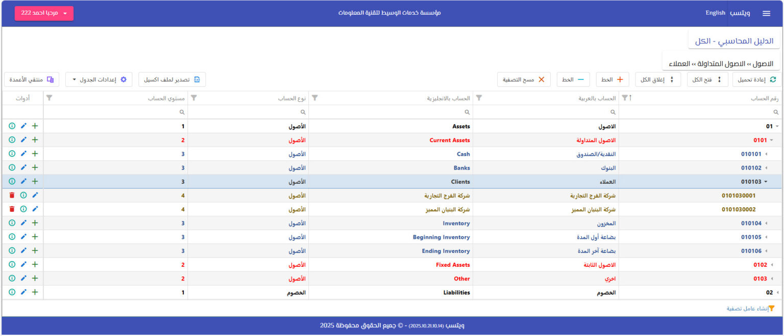 الدليل المحاسبي